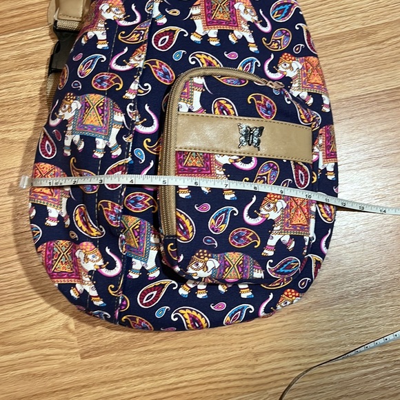 One shoulder Backpack carryall elephant print - Picture 11 of 14